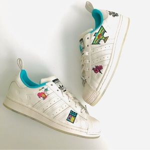 Adidas Arizona Superstar Embroidered Running Shoes